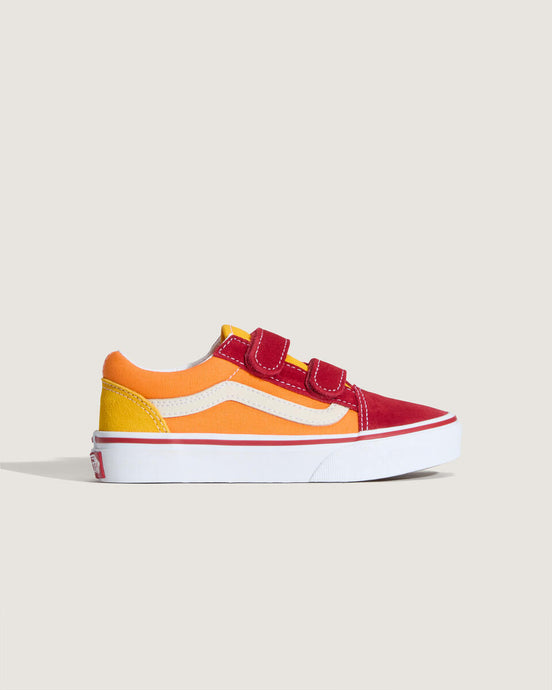 Vans Kids Old Skool V Shoes Retro Rainbow Multi VN000CYABMC