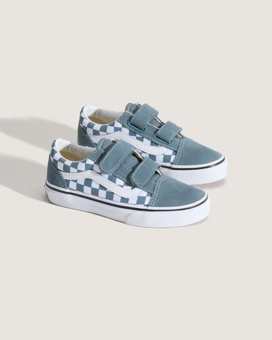 Vans Kids Old Skool V Shoes Color Theory Checkerboard VN000CYARV21