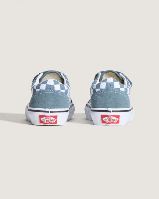 Vans Kids Old Skool V Shoes Color Theory Checkerboard VN000CYARV21