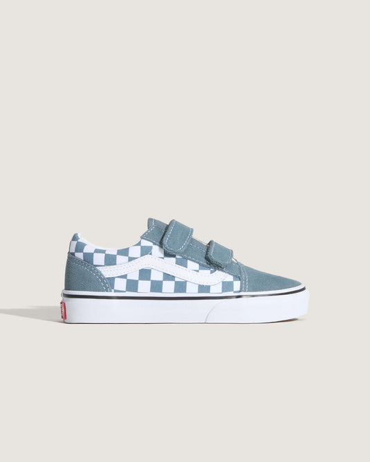 Vans Kids Old Skool V Shoes Color Theory Checkerboard VN000CYARV21