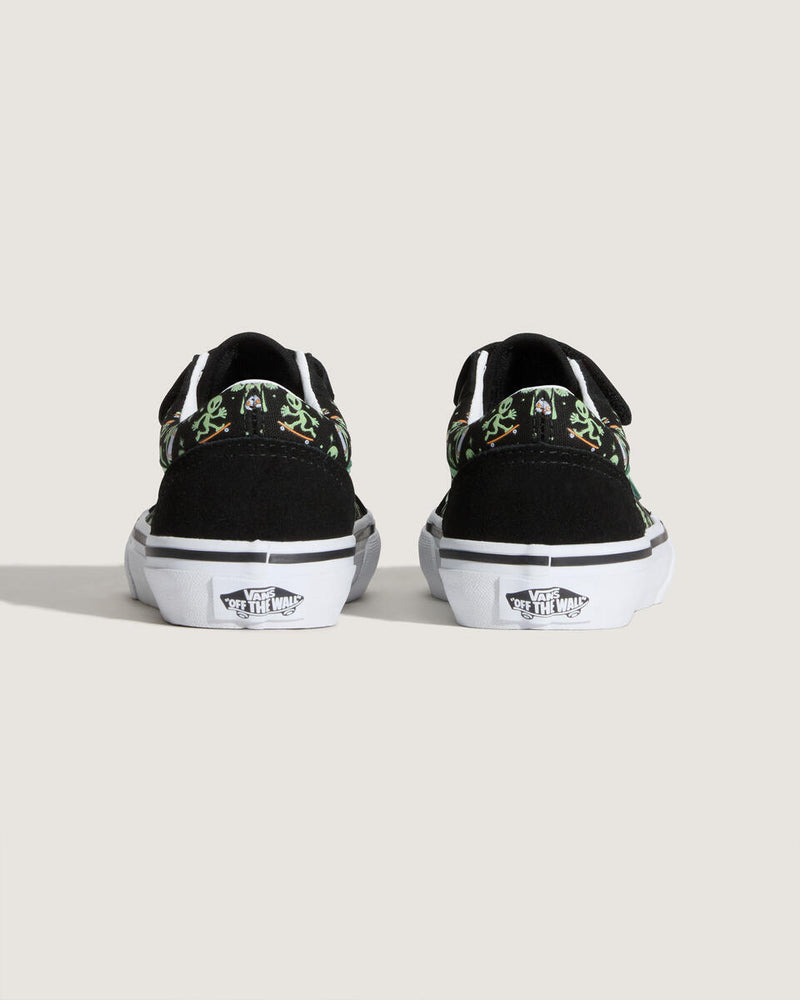 Load image into Gallery viewer, Vans Kid&#39;s Old Skool V Shoes Glow Cosmic Cruisers Black VN000CYAYJ71
