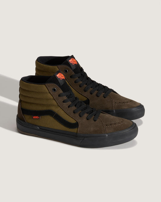 Vans Men's BMX Sk8-Hi Shoes Coal Brown VN000D3QEMP
