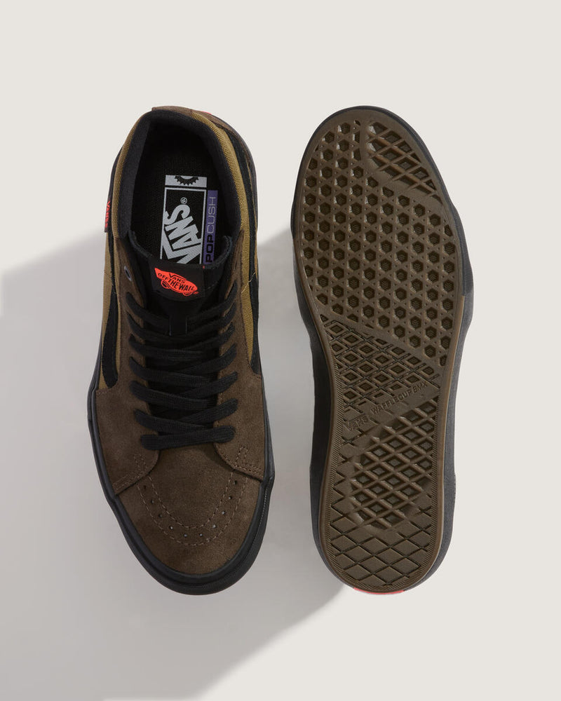 Load image into Gallery viewer, Vans Men&#39;s BMX Sk8-Hi Shoes Coal Brown VN000D3QEMP
