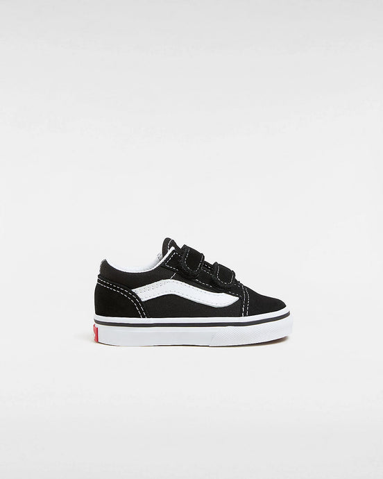 Vans Toddler's Old Skool Hook And Loop Shoes (1-4 years) Black VN000D3YBLK