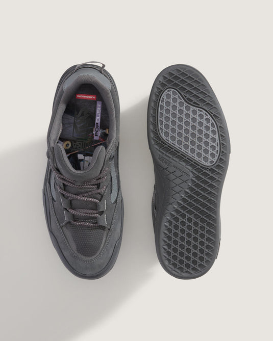 Vans Men's Atiba Jefferson Skate 2 Wayvee Shoes Gray VN000D5DBGF