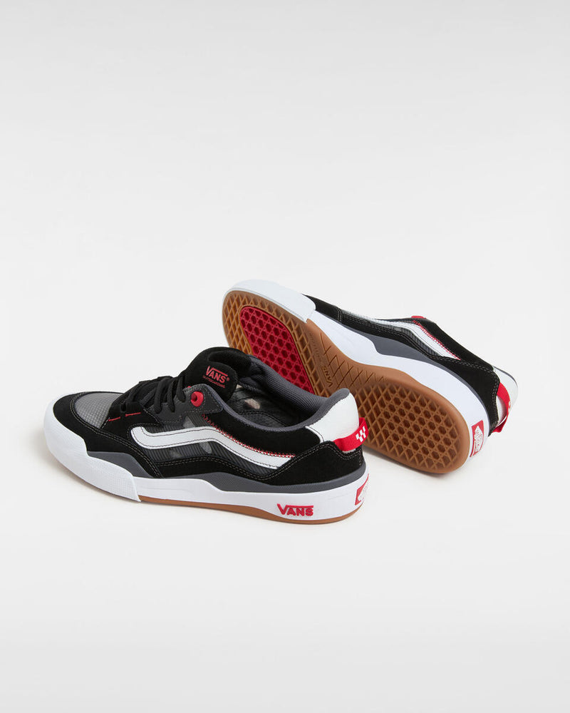 Load image into Gallery viewer, Vans Men&#39;s Skate Wayvee 2.0 Shoes Black/White/Red VN000D5DBWT
