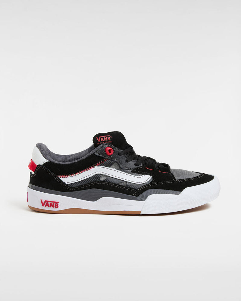 Load image into Gallery viewer, Vans Men&#39;s Skate Wayvee 2.0 Shoes Black/White/Red VN000D5DBWT
