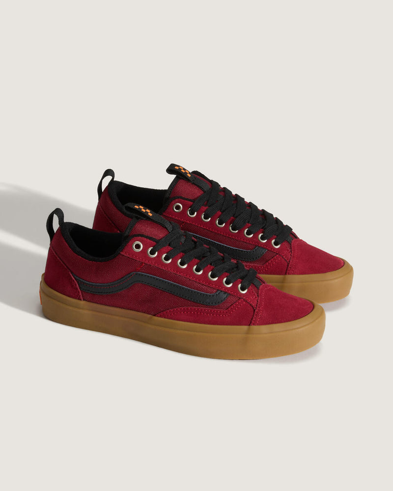 Load image into Gallery viewer, Vans Men&#39;s Skate Old Skool 36+ Shoes Gum Burgundy VN000D5RBRG

