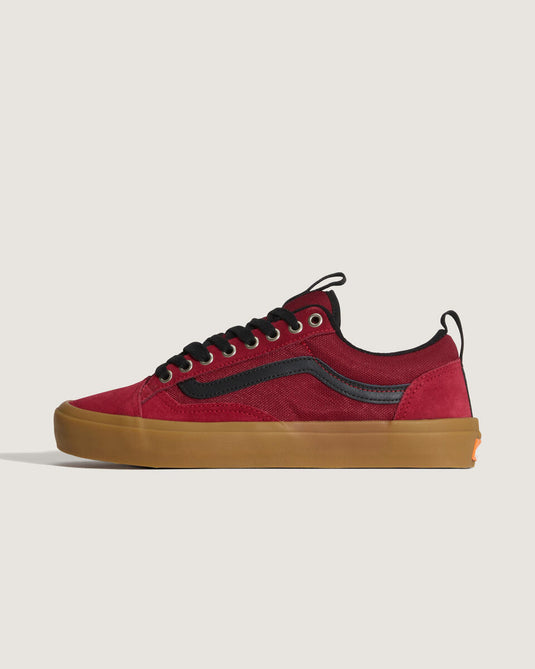 Vans Men's Skate Old Skool 36+ Shoes Gum Burgundy VN000D5RBRG