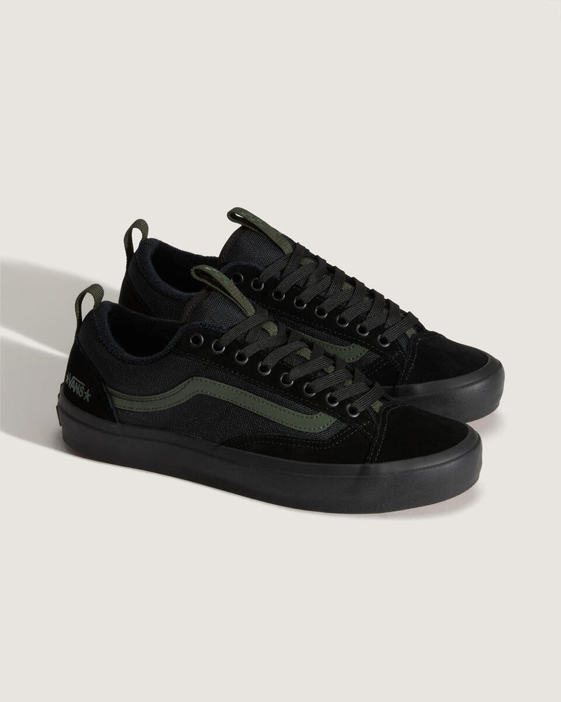 Load image into Gallery viewer, Vans Men&#39;s Atiba Jefferson Skate Old Skool 36+ Shoes Black/Dark Green VN000D5RNLX
