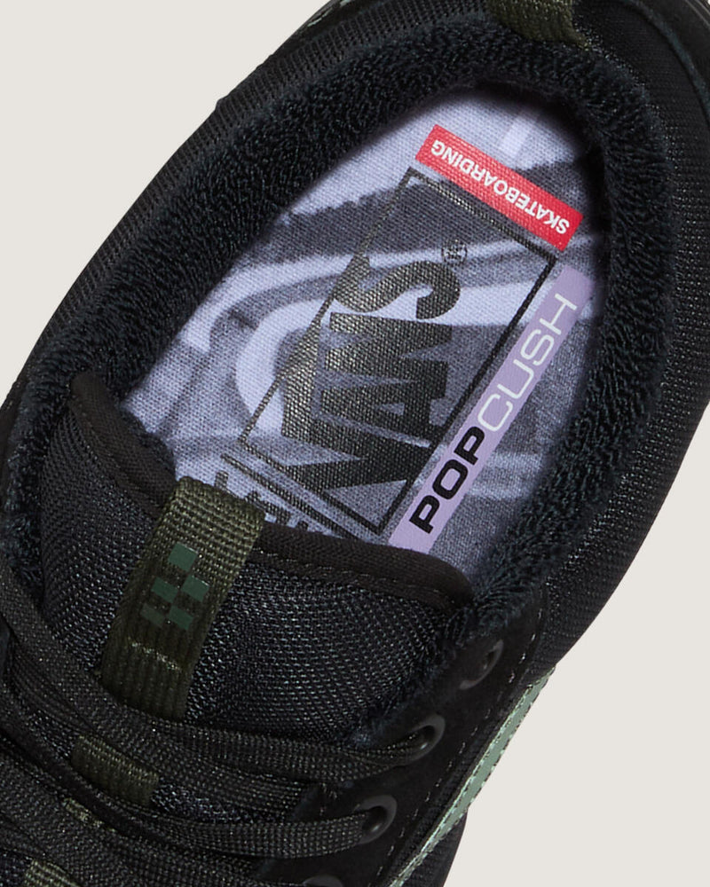 Load image into Gallery viewer, Vans Men&#39;s Atiba Jefferson Skate Old Skool 36+ Shoes Black/Dark Green VN000D5RNLX
