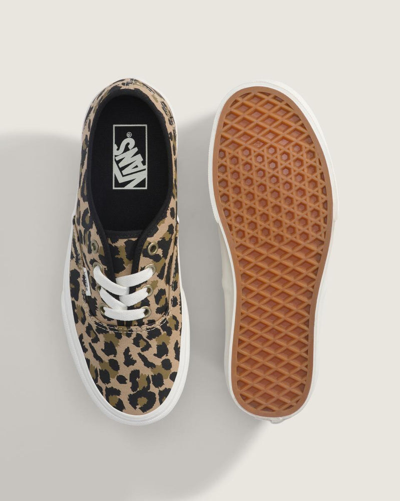 Load image into Gallery viewer, Vans Women's Authentic Shoes Leopard Black/Incense Tan VN000D6GGR4
