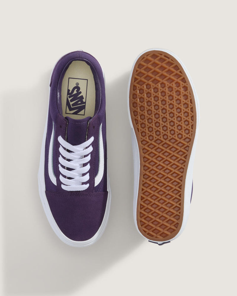 Load image into Gallery viewer, Vans Womens Old Skool Shoes Suede Gothic Purple VN000D6W11E
