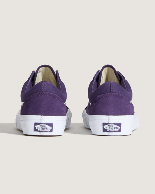 Vans Womens Old Skool Shoes Suede Gothic Purple VN000D6W11E