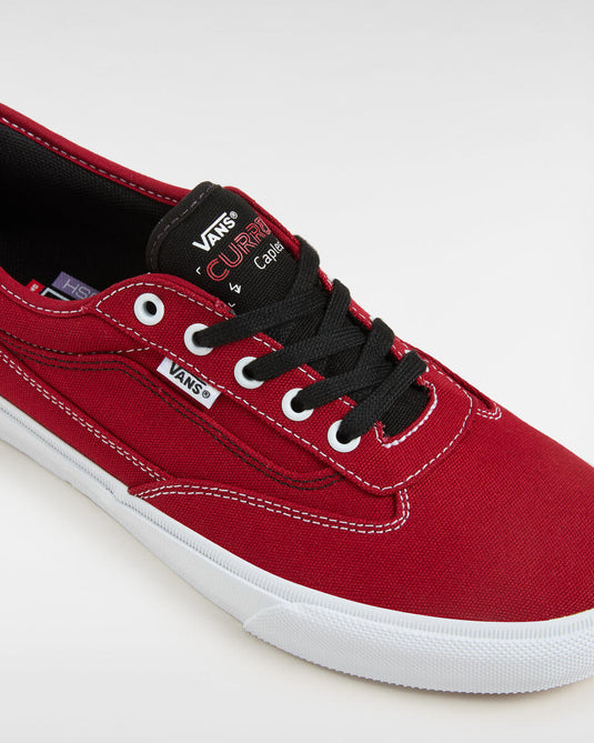 Vans Men's Skate Curren Caples Shoes Red/White VN000D85Y521