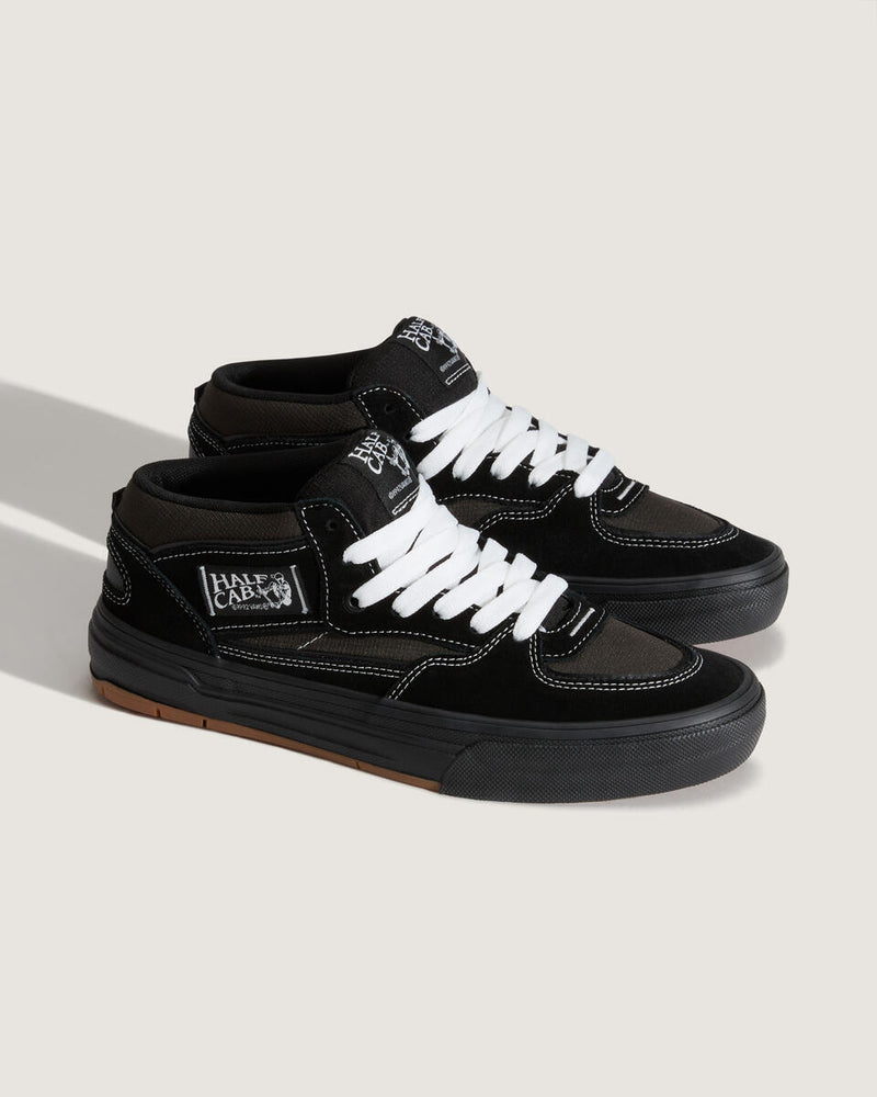 Load image into Gallery viewer, Vans Men&#39;s Skate Half Cab Wafflecup Shoes Black/Asphalt VN000D9ZKOU
