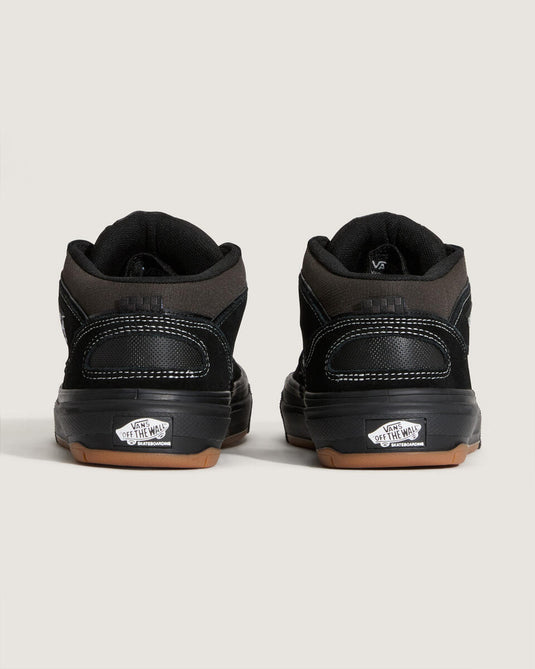 Vans Men's Skate Half Cab Wafflecup Shoes Black/Asphalt VN000D9ZKOU