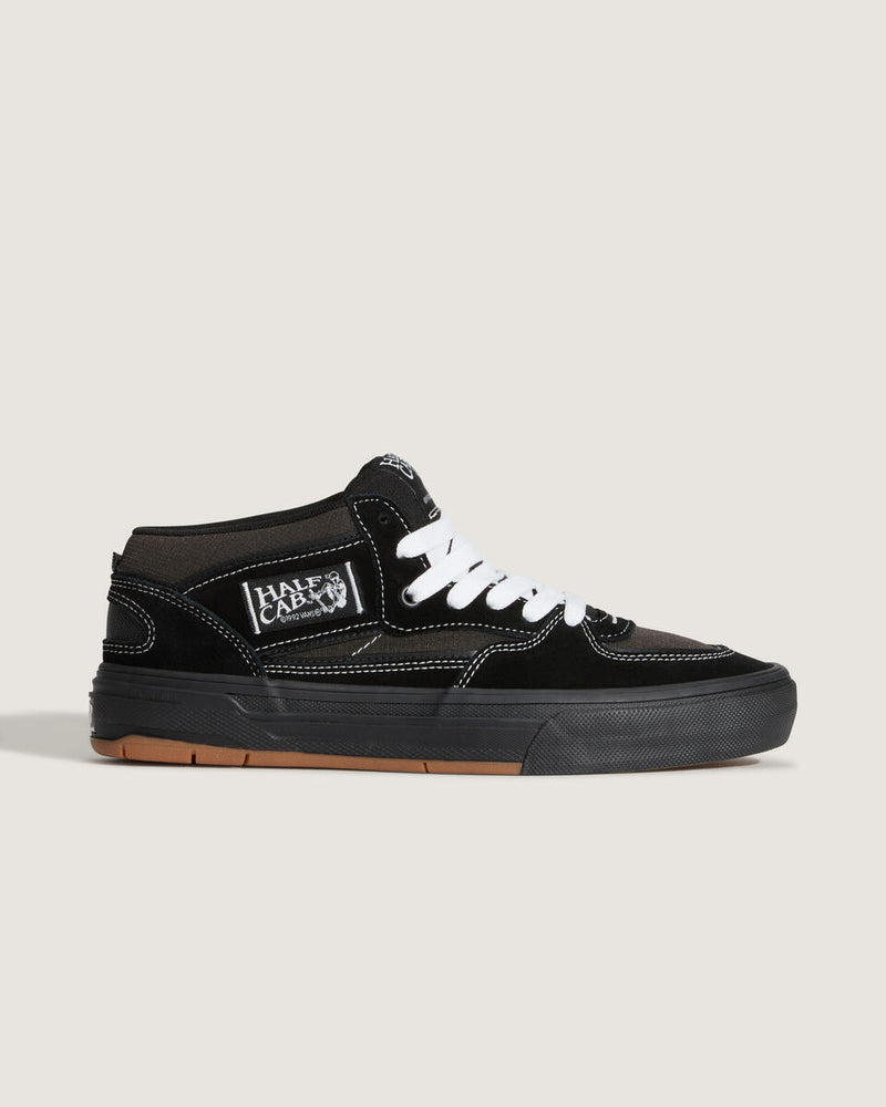 Load image into Gallery viewer, Vans Men&#39;s Skate Half Cab Wafflecup Shoes Black/Asphalt VN000D9ZKOU
