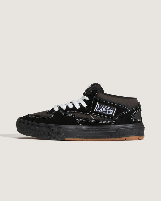 Vans Men's Skate Half Cab Wafflecup Shoes Black/Asphalt VN000D9ZKOU