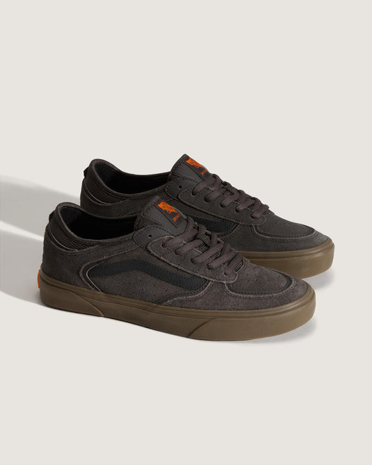 Vans Men's Skate Rowley Shoes Fade Black/Gum VN000DA2B9M