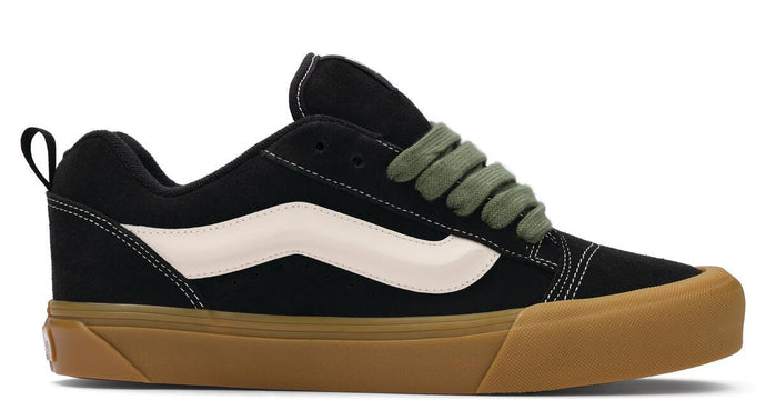 Vans Men's Knu Skool Shoes Black/Green VN000DAJYJ7