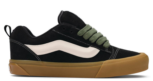 Vans Men's Knu Skool Shoes Black/Green VN000DAJYJ7