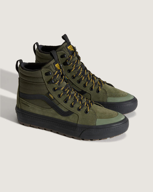 Vans Men's MTE Sk8-Hi Waterproof Insulated Shoes Green/Black VN000DAQ203