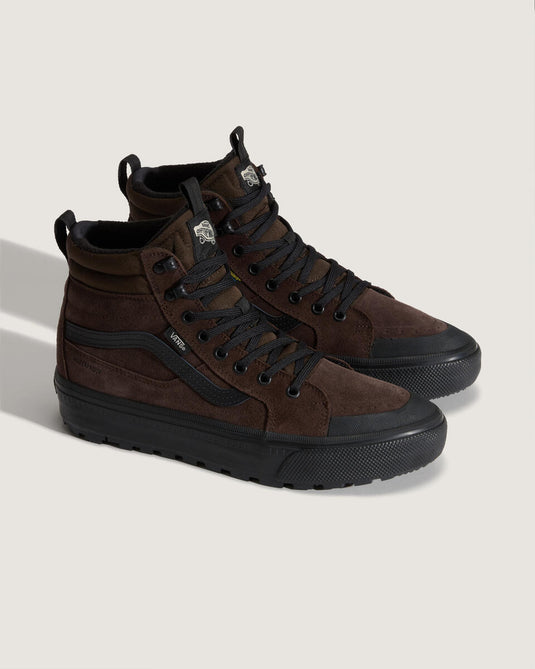 Vans Men's Mte Sk8-Hi Waterproof Insulated Shoes Brown/Black VN000DAQY49