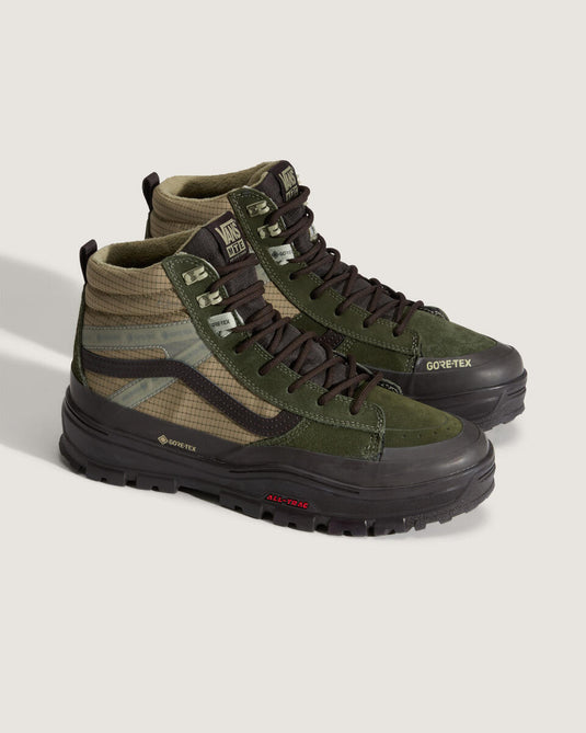 Vans Men's MTE Sk8-Hi Gore-Tex Insulated Dark Green/Dark Brown VN000DARF87