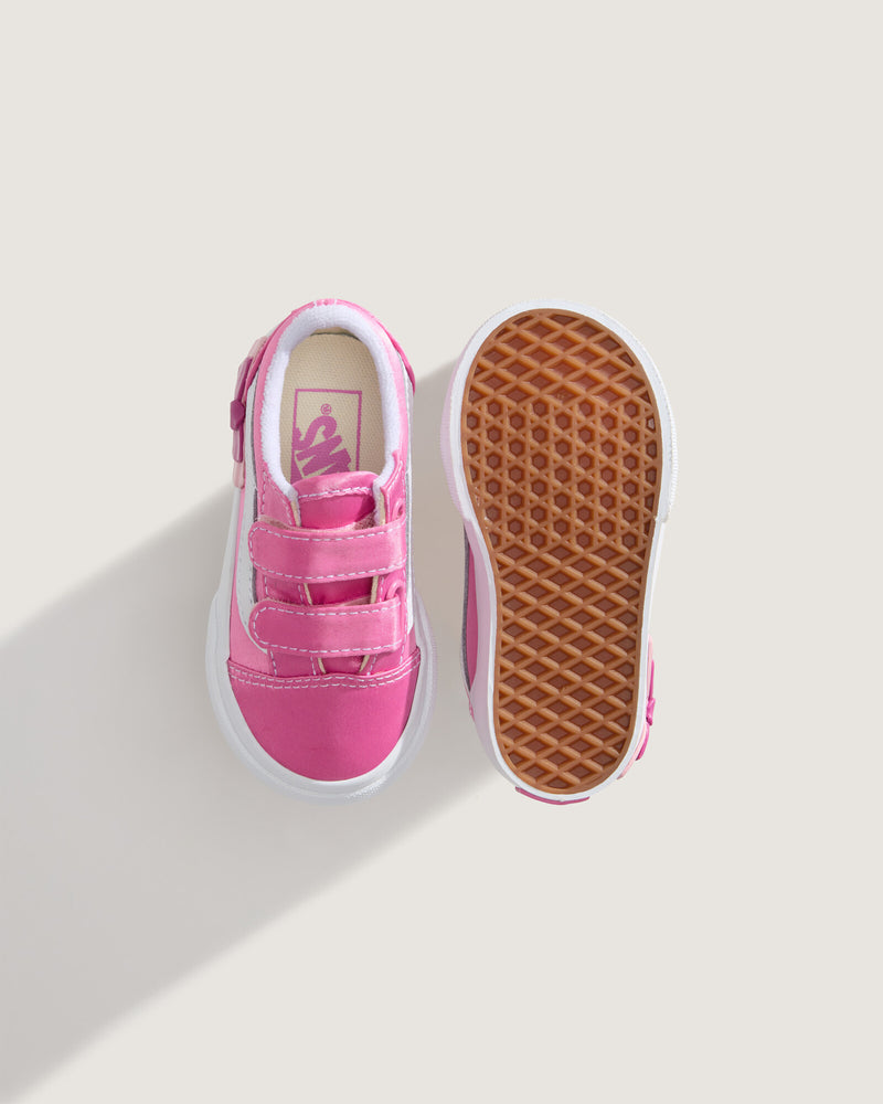 Load image into Gallery viewer, Vans Toddler Old Skool V Bow Shoes Pink Fizz VN000E9WFRQ
