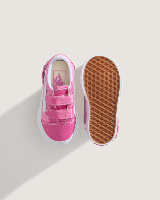 Vans Toddler Old Skool V Bow Shoes Pink Fizz VN000E9WFRQ