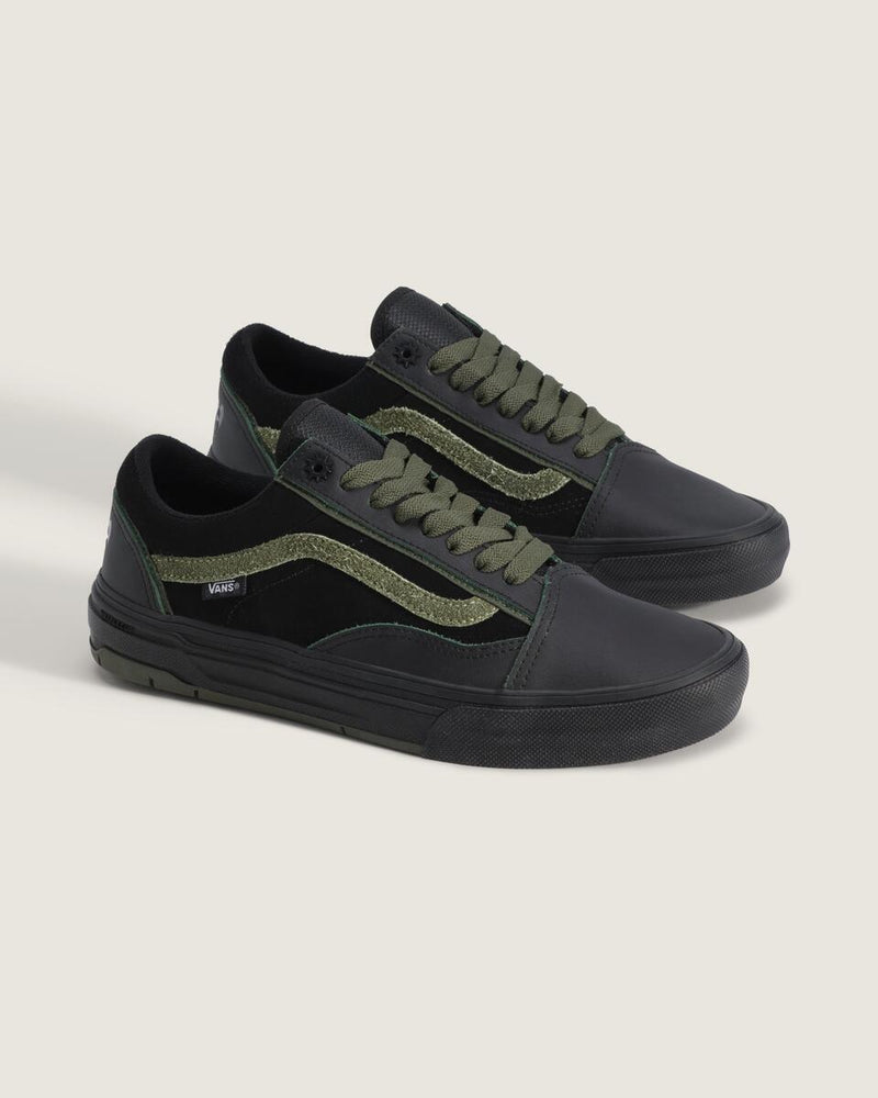 Load image into Gallery viewer, Vans Unisex Skate Old Skool Wafflecup Shoes Willow Green/Black VN000EB7203
