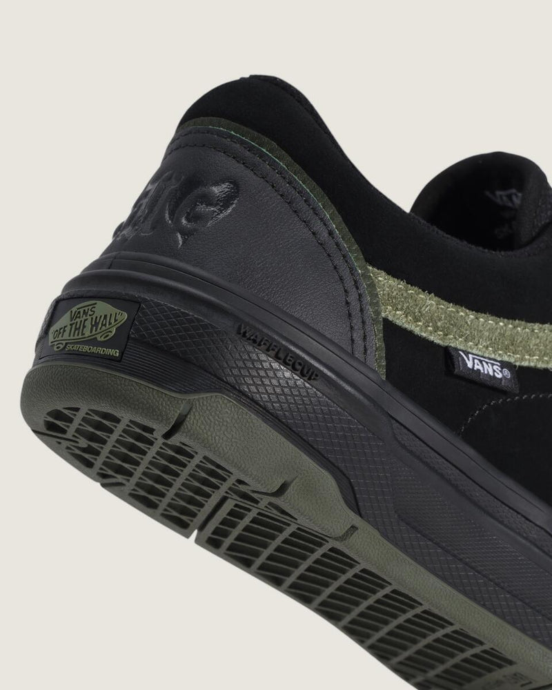 Load image into Gallery viewer, Vans Unisex Skate Old Skool Wafflecup Shoes Willow Green/Black VN000EB7203
