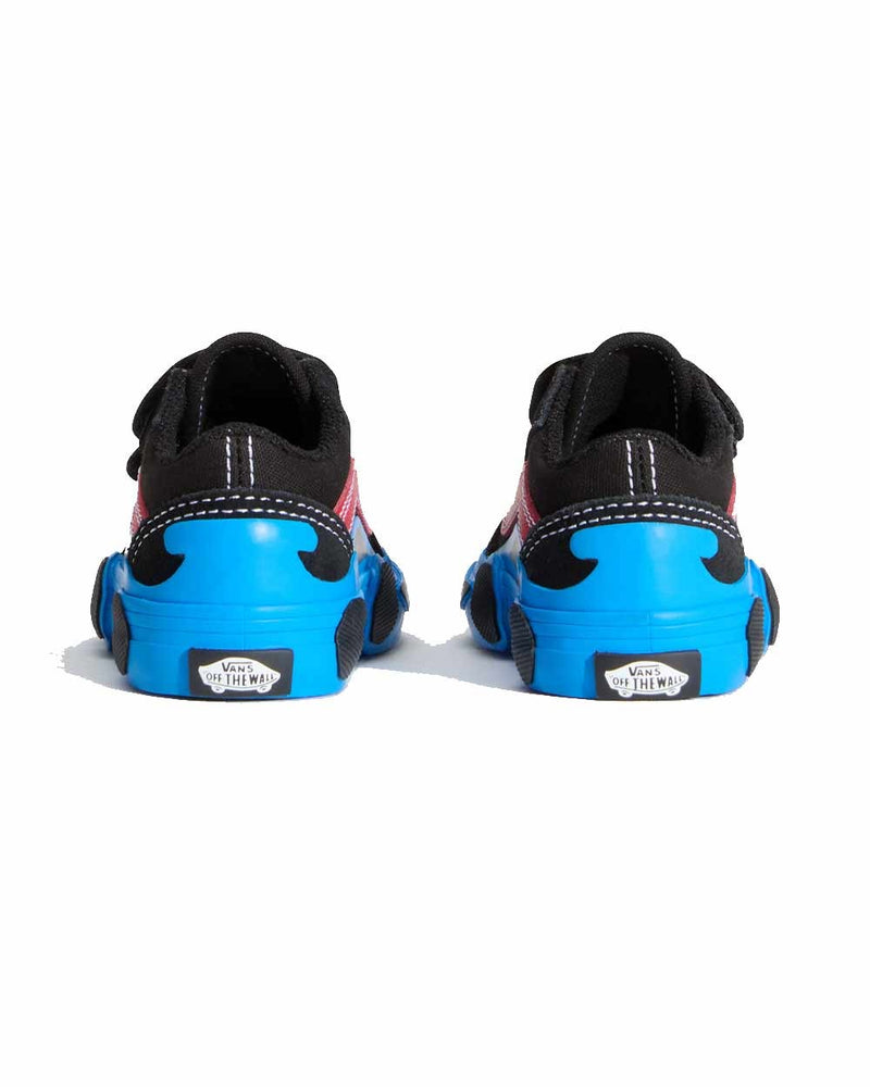 Load image into Gallery viewer, Vans Toddler Old Skool V Car Shoes Black/Blue VN000EE7Y61
