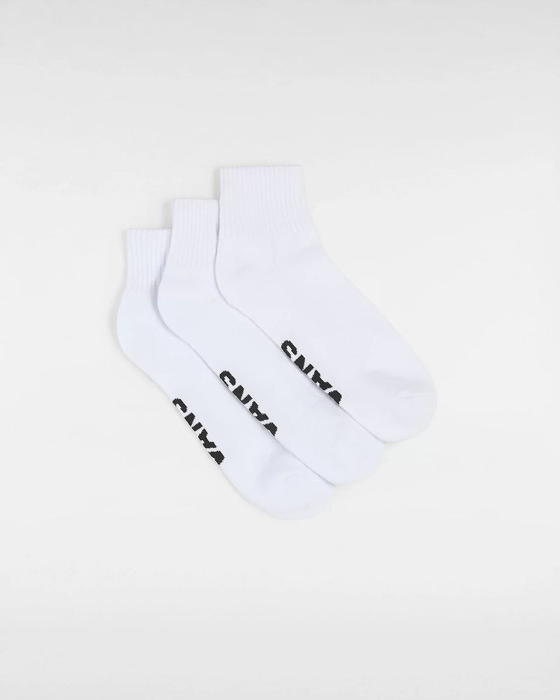 Load image into Gallery viewer, Vans Unisex Classic Ankle Socks (3 Pair) White VN000FV7WHT
