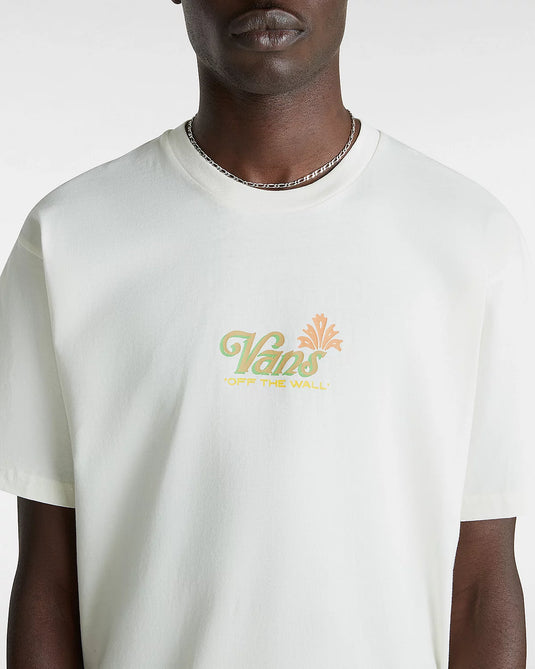 Vans Men's Pineapple Skull Classic Fit T-Shirt Marshmallow VN000G5HFS8