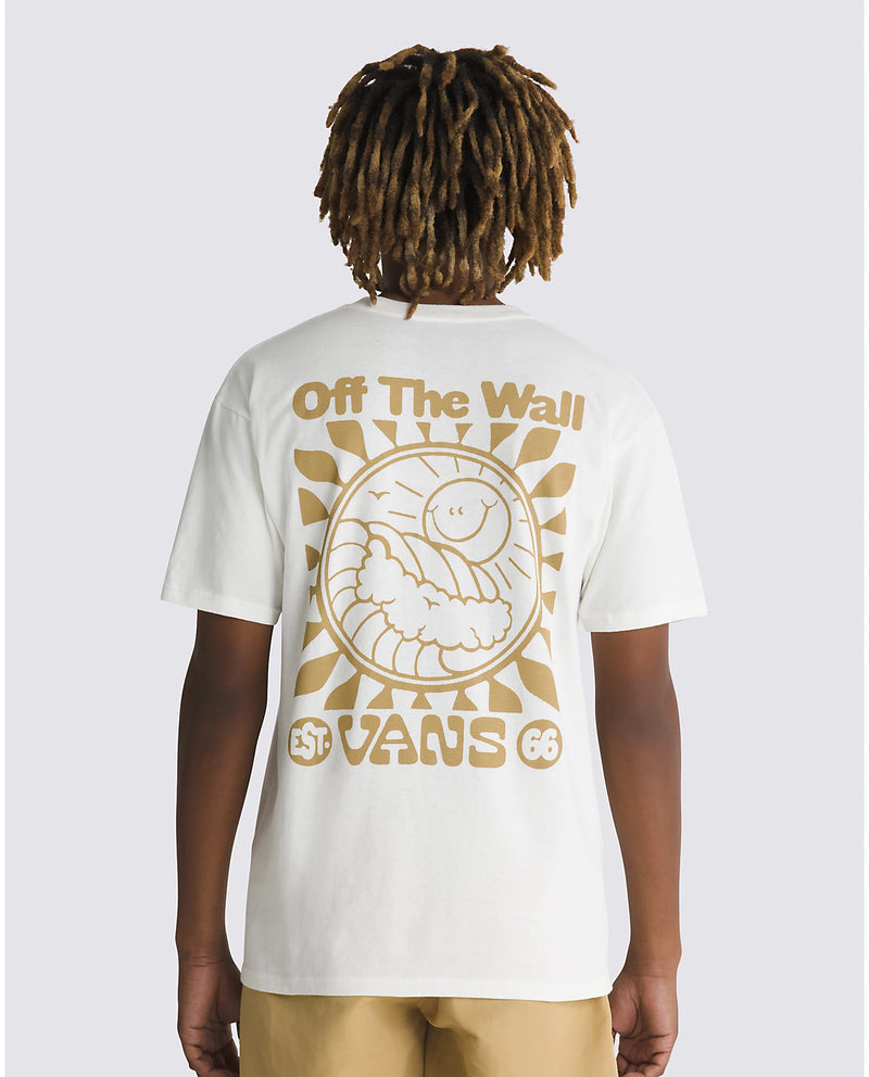 Load image into Gallery viewer, Vans Men&#39;s Sun And Surf Classic Fit T-Shirt Marshmallow VN000G5KFS8
