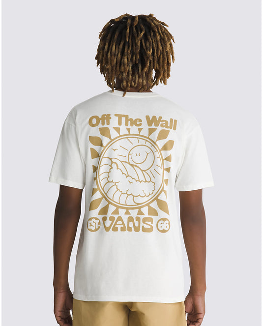 Vans Men's Sun And Surf Classic Fit T-Shirt Marshmallow VN000G5KFS8