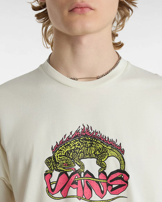 Vans Men's Fiery Friend Classic Fit T-Shirt Marshmallow VN000G65FS8