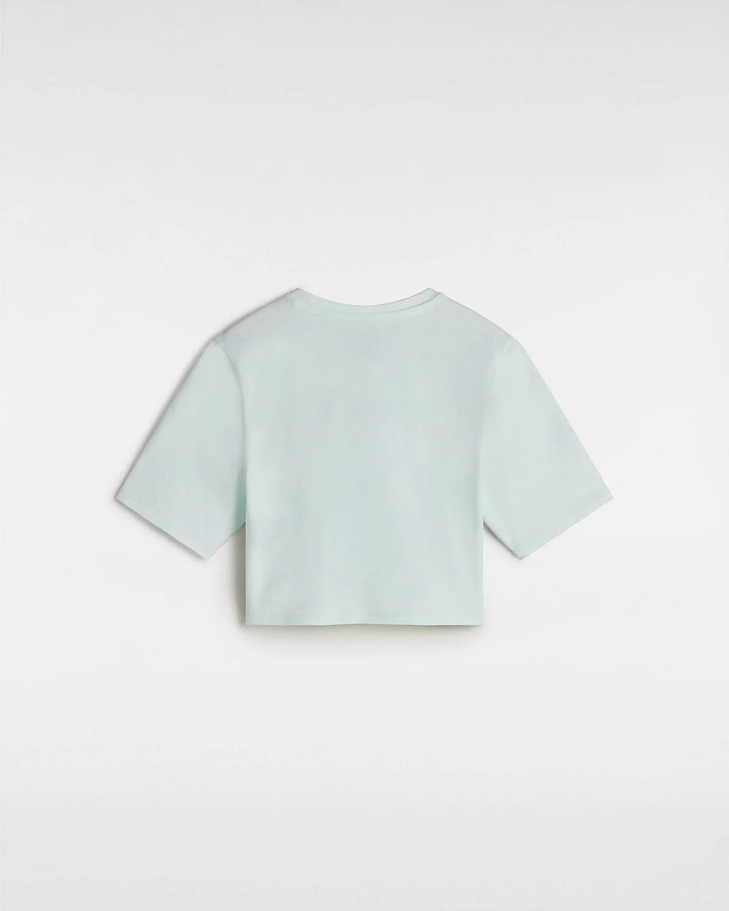 Load image into Gallery viewer, Vans Women&#39;s Flying V Crew Crop T-Shirt Hint Of Mint VN000GFFRNE
