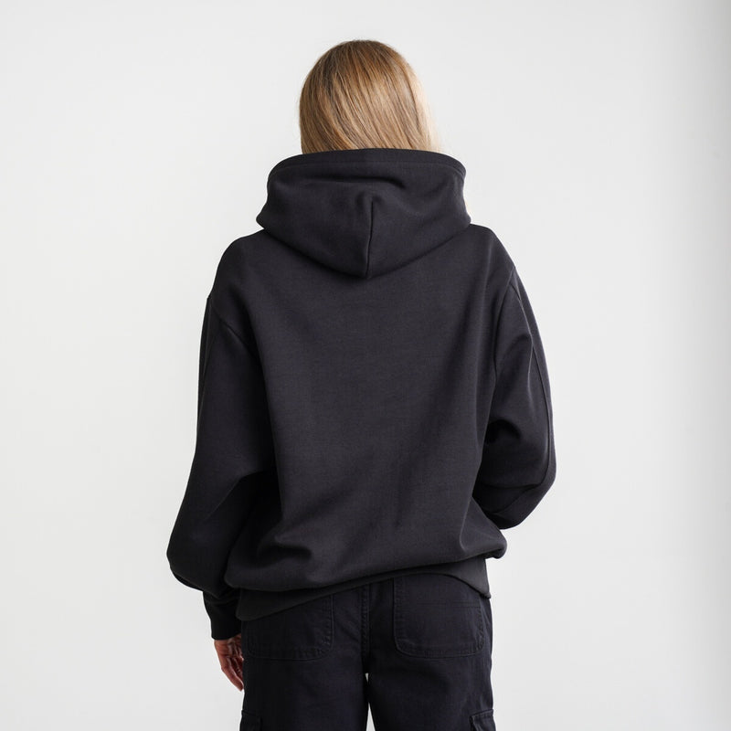 Load image into Gallery viewer, Vans Women's Elevated Double Hoodie Black VN000GGEBLK
