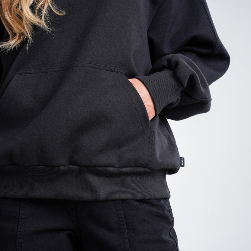 Load image into Gallery viewer, Vans Women's Elevated Double Hoodie Black VN000GGEBLK
