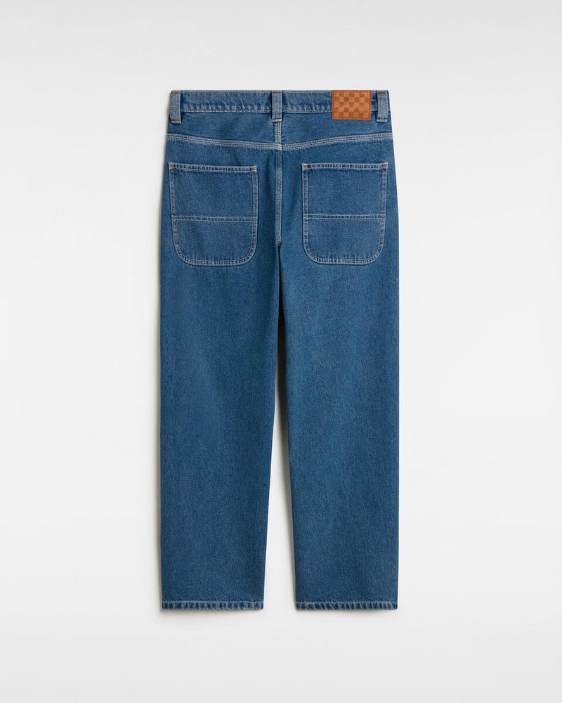 Load image into Gallery viewer, Vans Men&#39;s Skate Check-5 Loose Denim Pants Vintage Indigo VN000KXMAHU
