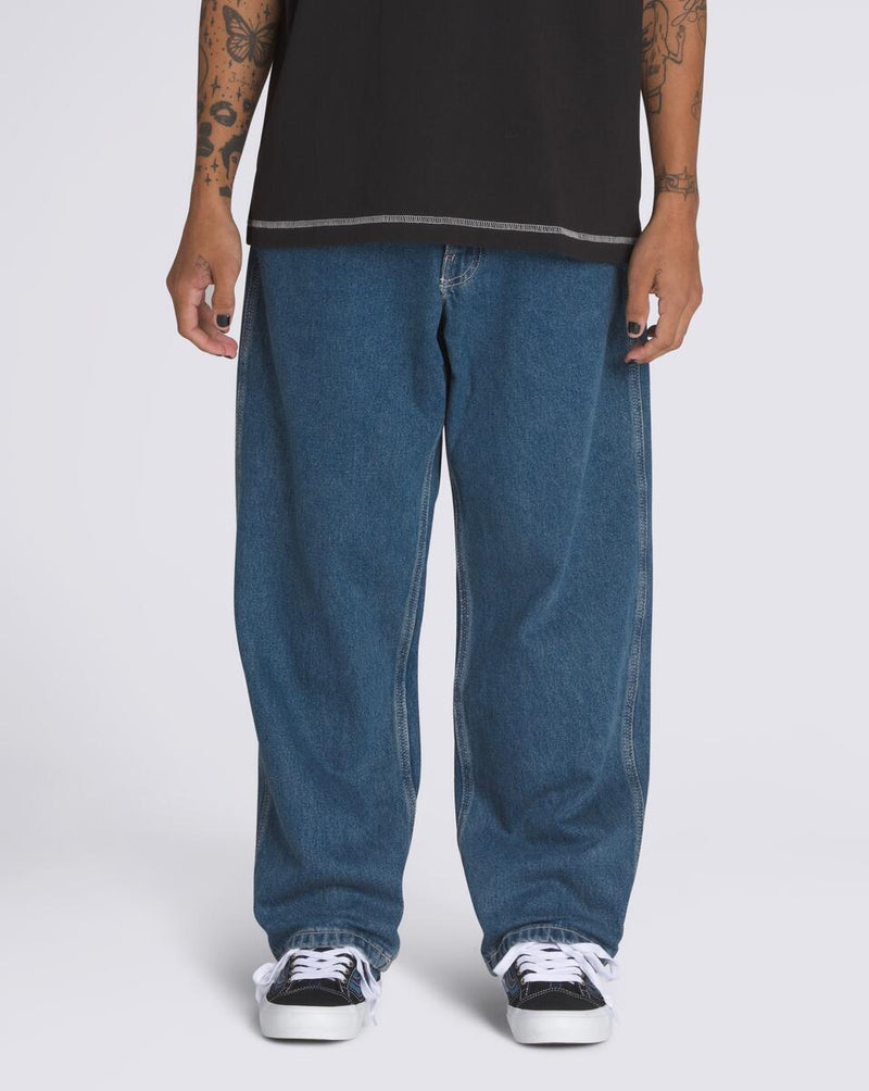 Load image into Gallery viewer, Vans Men&#39;s Skate Check-5 Loose Denim Pants Vintage Indigo VN000KXMAHU
