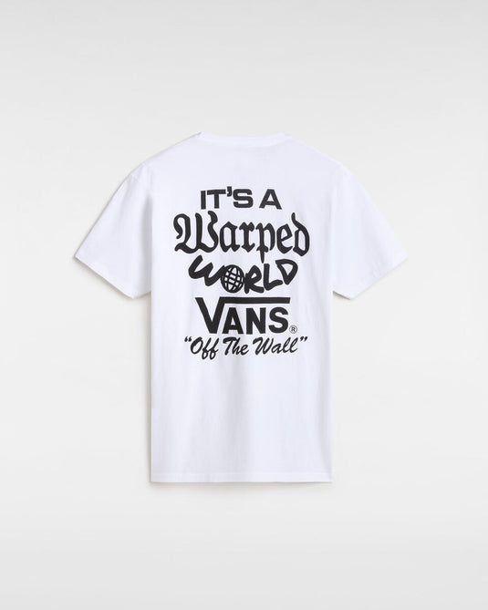 Vans Men's Warped World T-Shirt White VN000M5EWHT