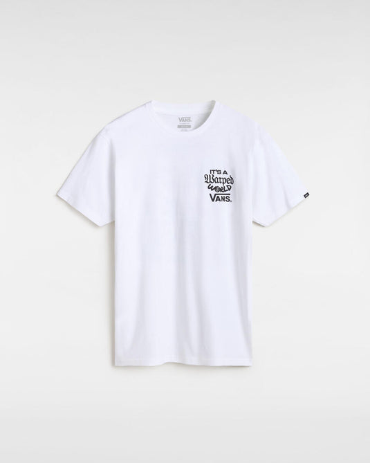 Vans Men's Warped World T-Shirt White VN000M5EWHT