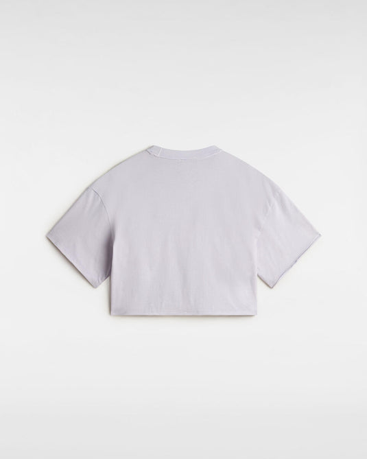 Vans Women's Relaxed Crop Wash T-Shirt Evening Haze VN000M98UUI