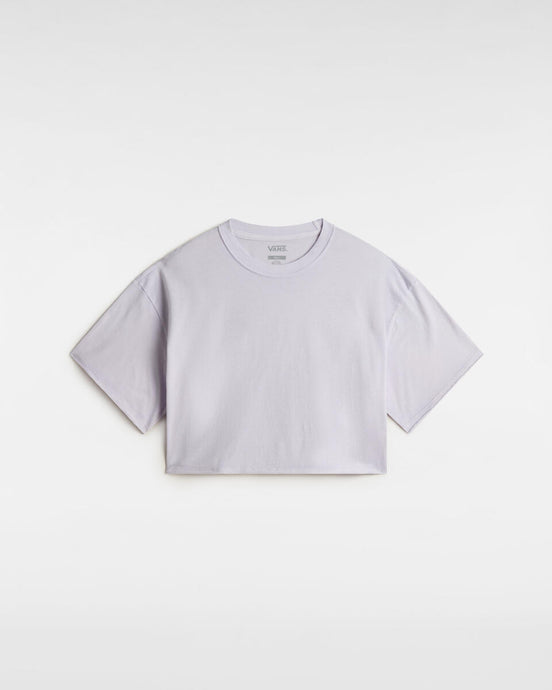 Vans Women's Relaxed Crop Wash T-Shirt Evening Haze VN000M98UUI
