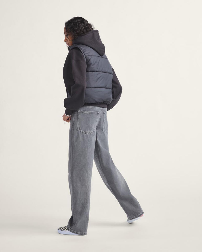 Load image into Gallery viewer, Vans Women&#39;s Sirelle 5 Pocket Puddle Pants Grey Wash VN000MB5Y7J
