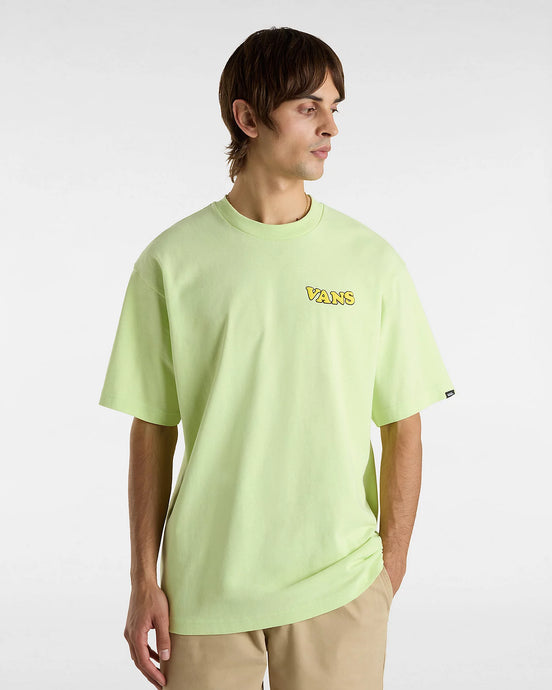 Vans Men's Skull LA Shaka T-Shirt Shadow Lime VN000NWGCLH